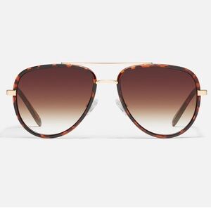 Quay ALL IN MINI SUNGLASSES Tortoise Frame / Brown Fade Lens